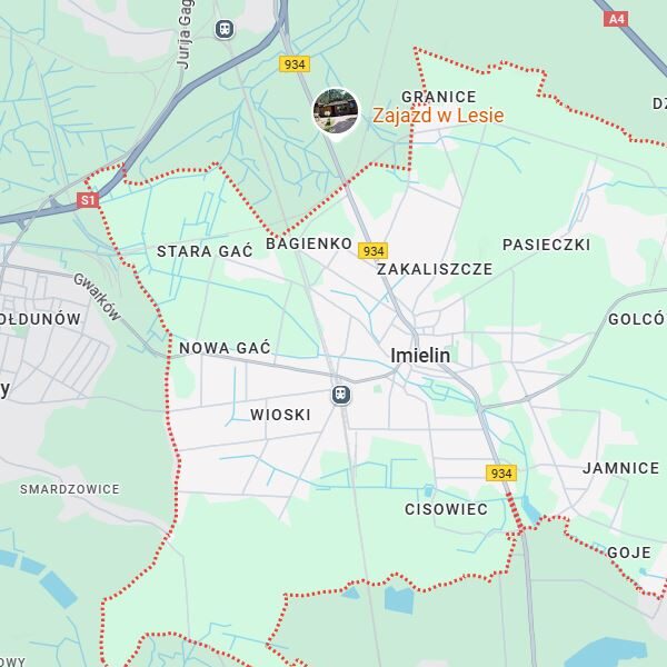 Mapa Imielin